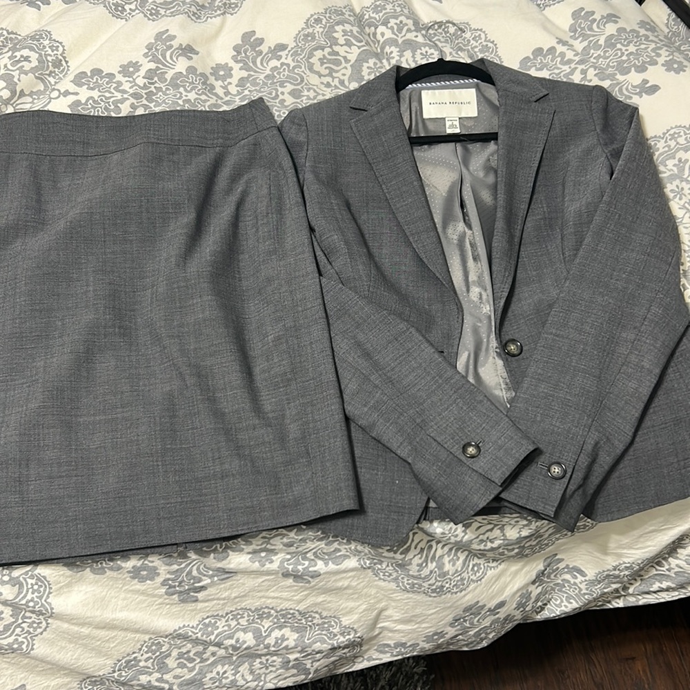 Grey Banana republic suit